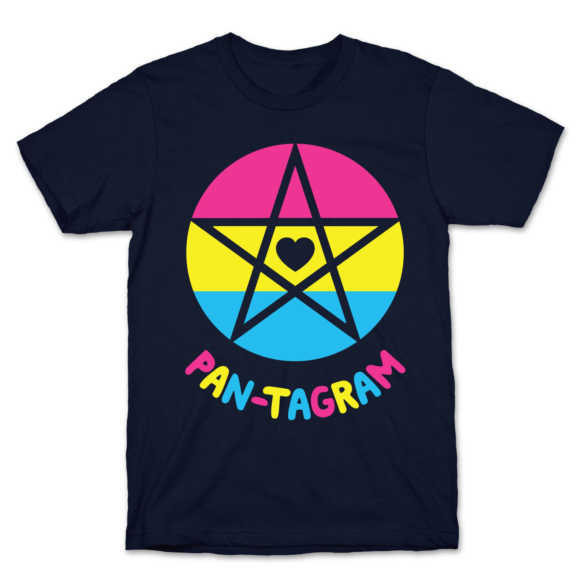 Pan-tagram (Pansexual Pentagram) T-Shirt
